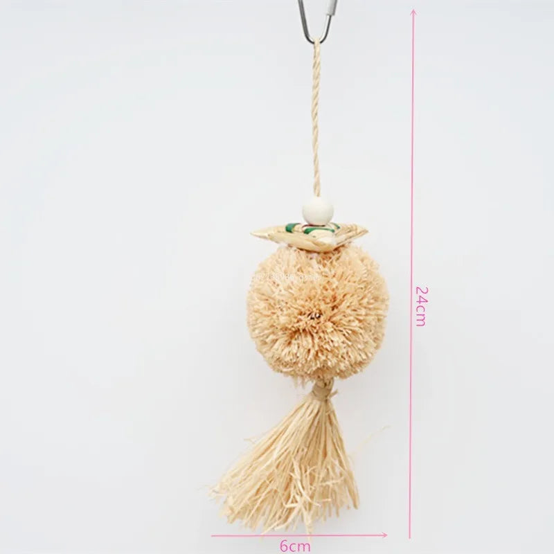 1Pcs Bird Shredding Toys Wooden Blocks Colorful Parrot Chewing Foraging Hanging Toy for Parakeets Love Birds Budgies Parrot Toys