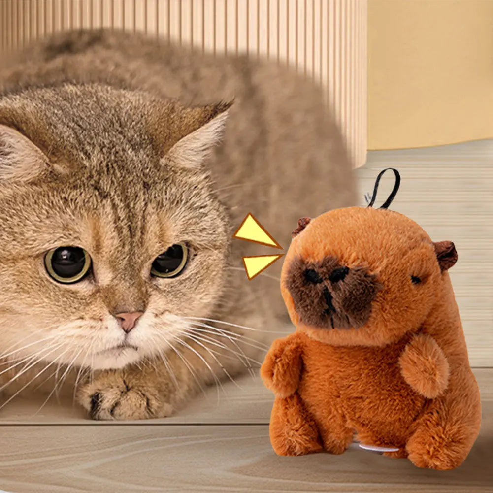 Interactive Cat Toys Flapping Bird Cat Toy Flying Wings Sparrow Catnip Toys Vivid Chirping Simulation Bird Interactive Cat Toy