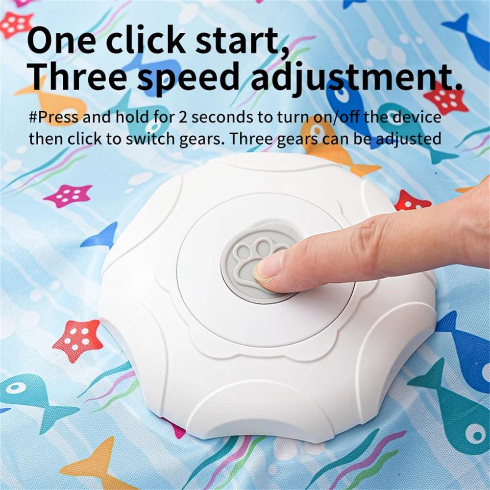 Smart Cat Toys Interactive Hide and Seek Cat Toy with Mouse Squeaky Motion Activated Moving Concealed Feathers Kitten Teaser Toy