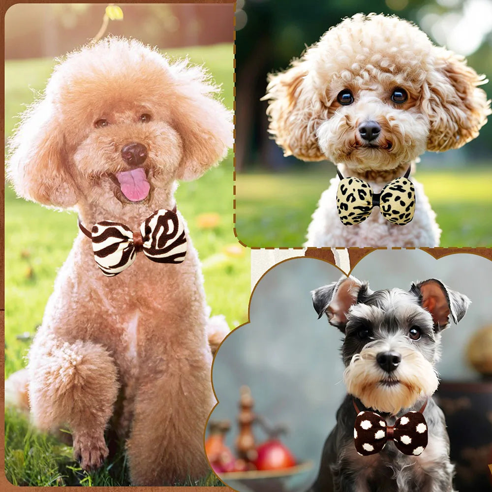 50PCS Small Dog Cat Bow Tie For Dogs Puppy Grooming Fashion Pet Dog Cat Bowties Collar Dog Accessories For Small Dogs