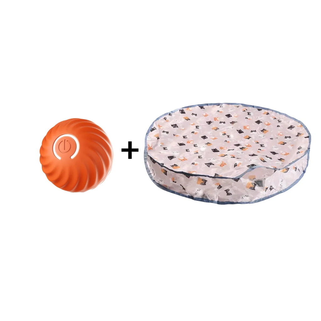 Interactive Dog Toys Moving Ball with Cover Self Rolling Dog Ball for Small/Medium/Large Dogs Automatic Dog Toys Keep Them Busy