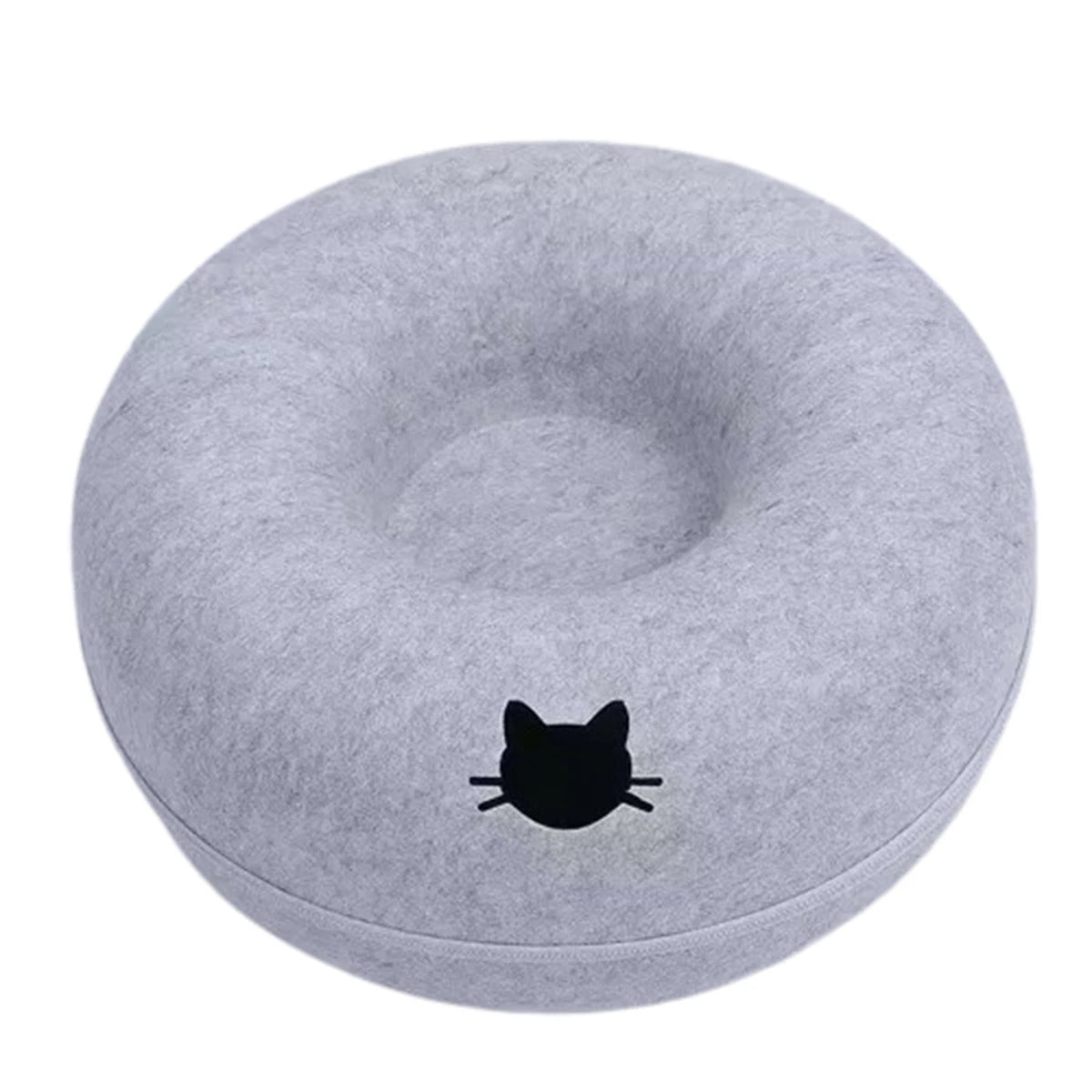 B-Tunnel Donut Cat Bed Interactive Tunnel Pet Felt Indoor Toys Cats House Kitten Training Toy Cat Kennel Cat Accessories