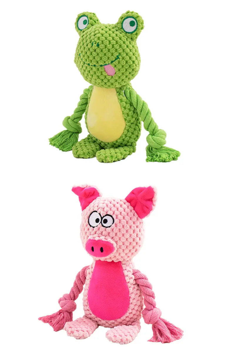 Quality Plush Dog Toys Chewy Squeaky Fun for All Breeds Durable Teething Options for Puppies Ideal for Small Medium Large Dogs