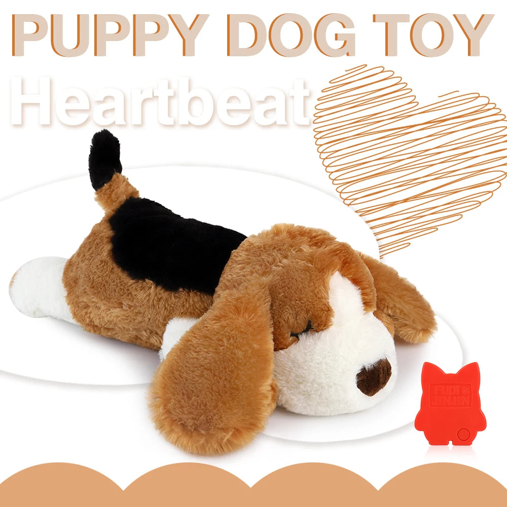 Plush dog toys, Dog Halloween gifts, pet heartbeat soothing toys, dog chew toys, pet calming aids, behavioural training toys