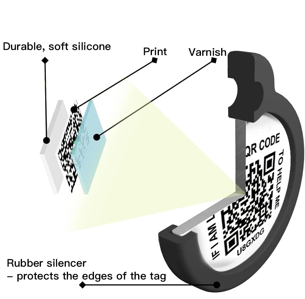 qr code placa nombre perro Dog Accessories QR Dog Tag Pet Tags No Subscription Online Pet Contact, Scan Trace Instant Location