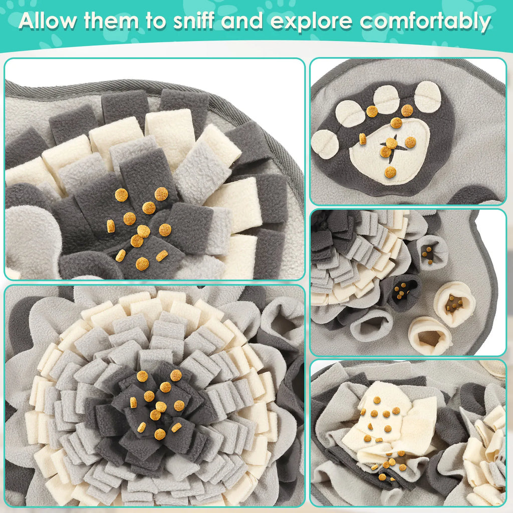 Dog Snuffle Mat Pet Toys Interactive Training Sniff Natural Feeding Mat Squeaker Dog Treat Relieve Pressure Snuffle Toys