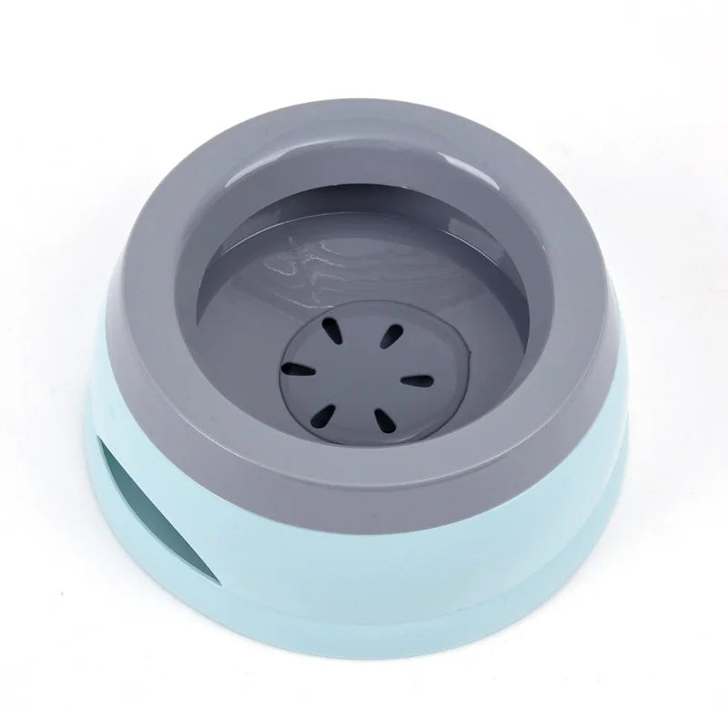 Portable Plastic Pet Dog Bowls Floating Design No Spill Cat Bowl Water Feeder Dry Mouth Dog Accessories