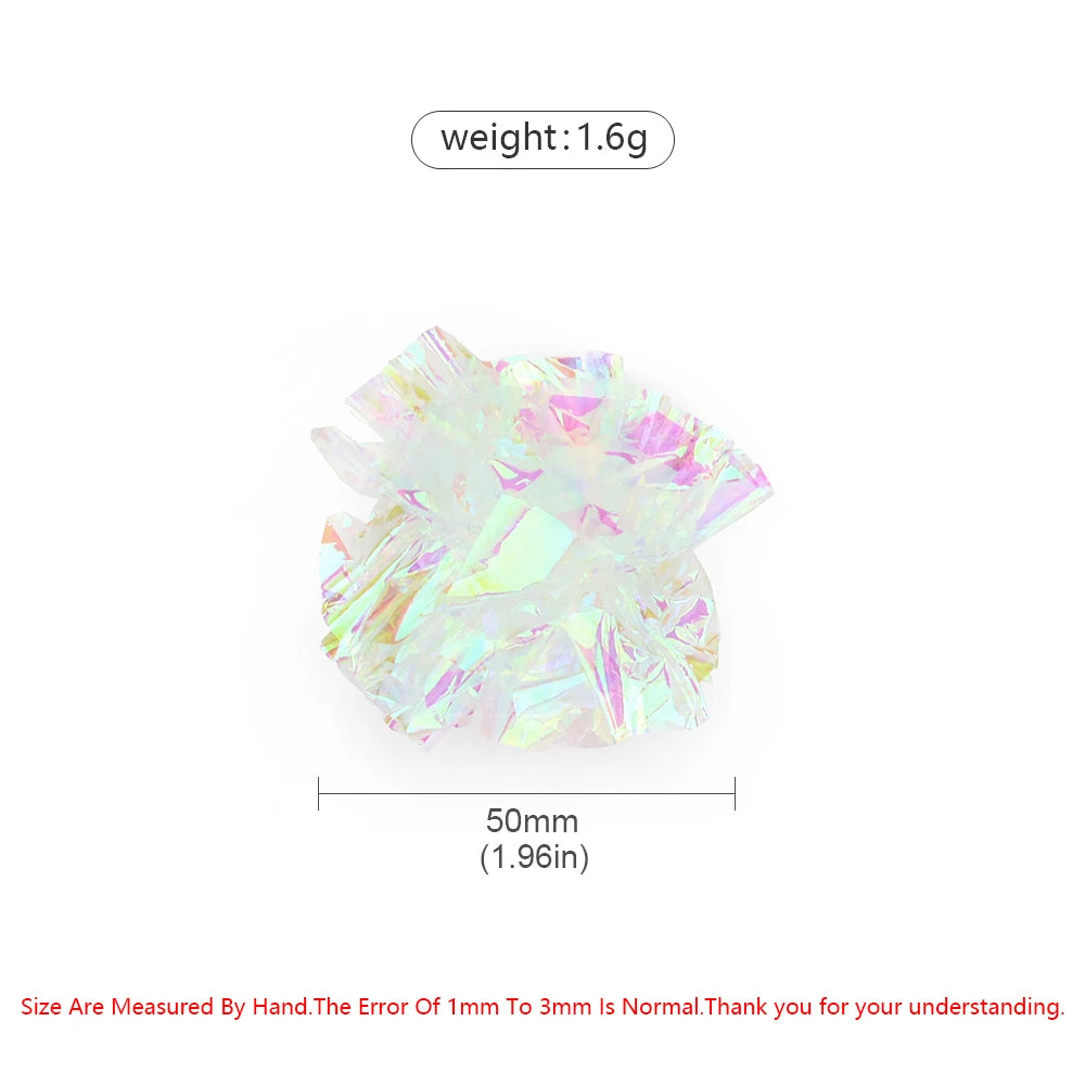 10pcs Pet Interactive Sound Balls Cat Toys Mylar Crinkle Ball Cat Toy