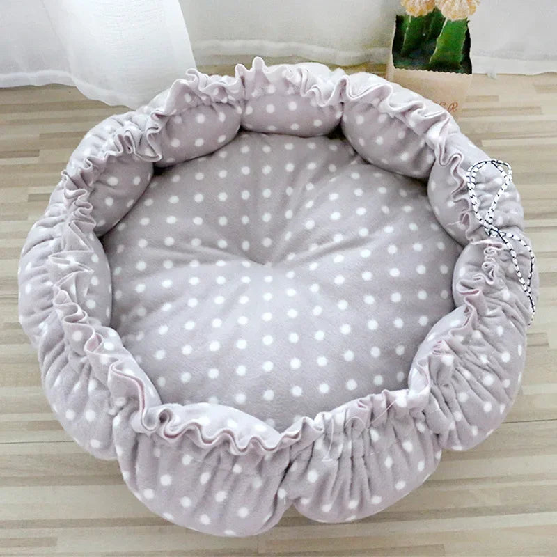 Dog Bed Small Medium Dogs Cushion Soft Cotton Winter Basket Warm Sofa House Cat Bed for Dog Accessories Pet Supplies