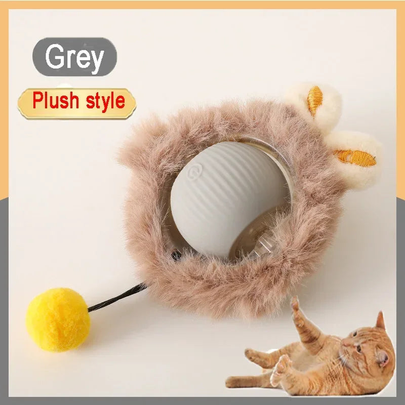 Interactive Toy for Cats Toy Automatic Rolling Ball Cat Accessories Rolling Ball Magic Ball Toys for Cat Training Imitate Mouse