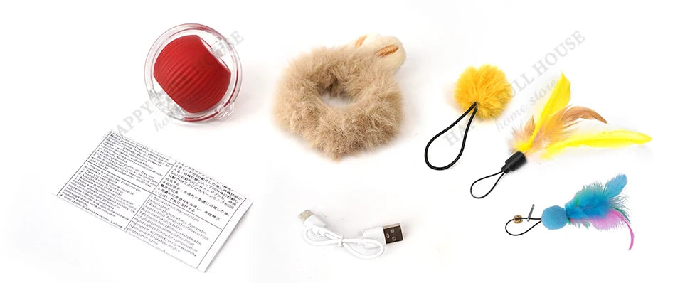 3 in 1 Cat Toy Interactive Ball for Indoor Cat  Game Toys, Cat Toys Electric, Automatic Cat Toy, Cat Toys Moving