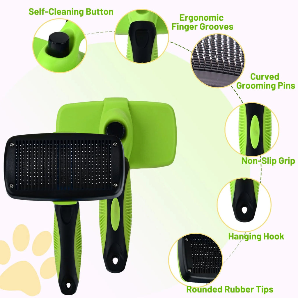 Pet Brush for Dogs Cats Dog Comb Pet Hair Removal Brush Cat Grooming Comb Dog Hair Remover Dog Accessories Dog Massage Combs