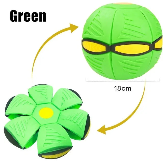 Pet Dog Toys Flying Saucer Ball Magic Deformation UFO TOYS Outdoor Sports Dogs Training Equipment Dog's Play Flying DISC