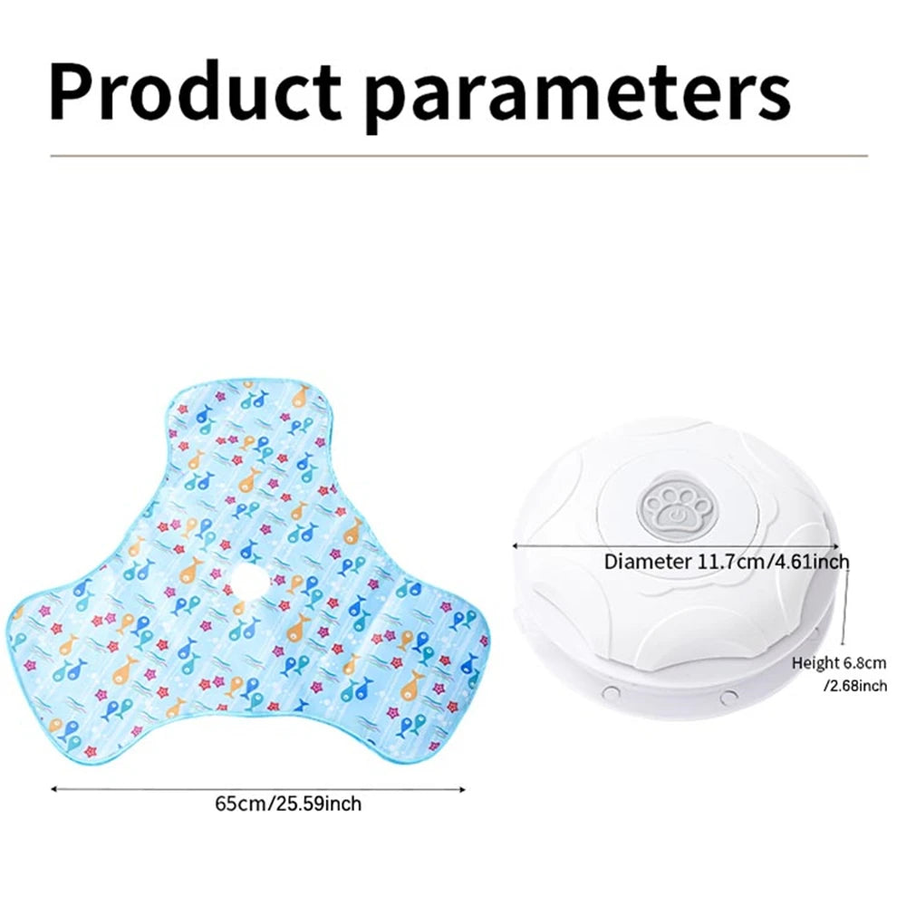 Smart Cat Toys Interactive Hide and Seek Cat Toy with Mouse Squeaky Motion Activated Moving Concealed Feathers Kitten Teaser Toy