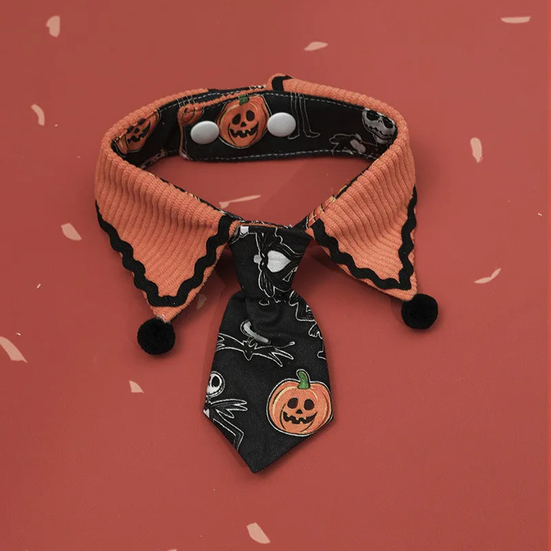 Pet Halloween Tie Pet Christmas Collar Tie Bib Cat New Year Cat Decoration Dog Accessories for Small Dogs