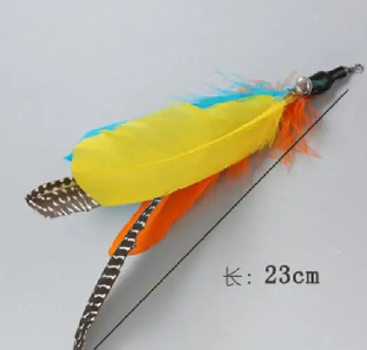 1/2pcs Funny Cat Stick Flower Bud Feather Sticks Cats Chaser Interactive Toys Fishing Rod Cat Toy Cat Accessories Pet Supplies