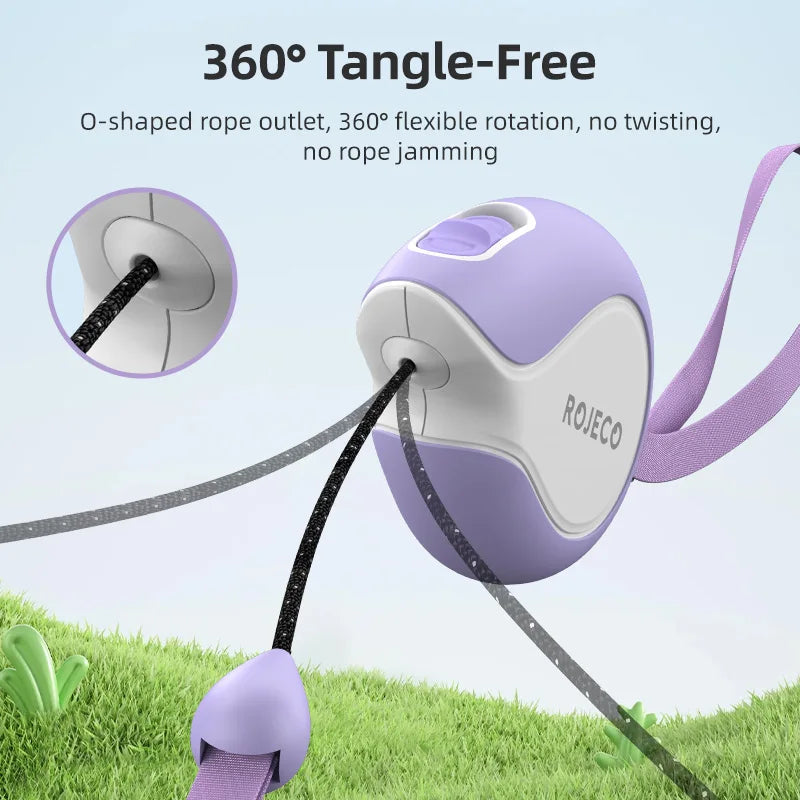 ROJECO Mini Automatic Retractable Dog Leash 3M Extendable Rope Dog Lead For Outdoor Walking Dogs Roulette Leash Dog Accessories