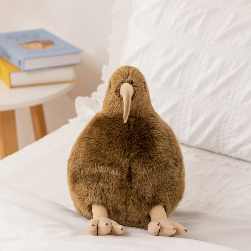 12/28CM Simulation Brown Kiwi Plush Toys Soft Stuffed Animal Doll Lifelike Bird Toys Kiwi Pillow Gifts