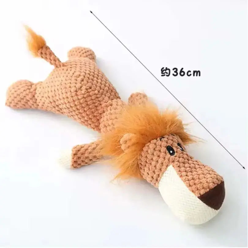 2025 Pet Dog Toys for Large Dogs Cute Plush Squeak Fleece Durable Chewing Cute Soft Pet Molar Toys Dogs Accessories