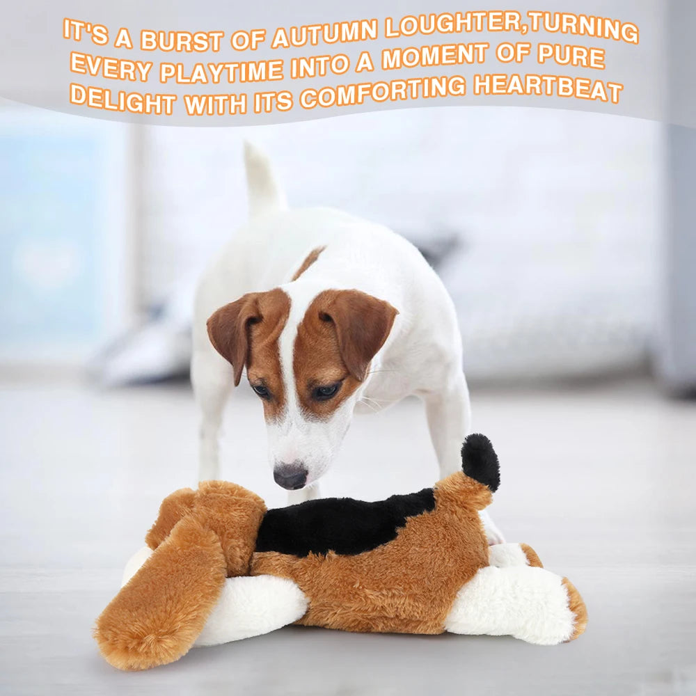 Puppy toys with heartbeat dog toys, pet separation stress soft plush relief and calming sleep partner behavior aid toys
