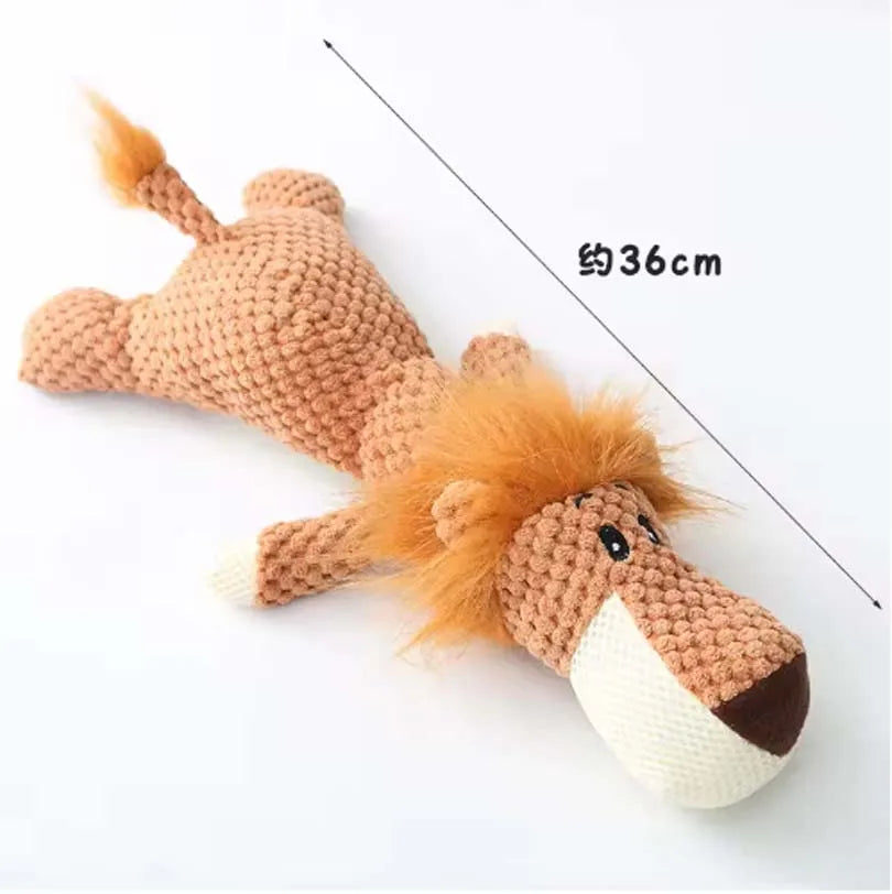2025 Pet Dog Toys for Large Dogs Cute Plush Squeak Fleece Durable Chewing Cute Soft Pet Molar Toys Dogs Accessories
