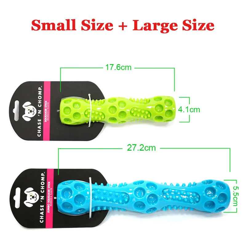 Caitec Dog Toys Squeaking Stick Springy Suitable for Tossing and Chasing Very Soft Pet Toy