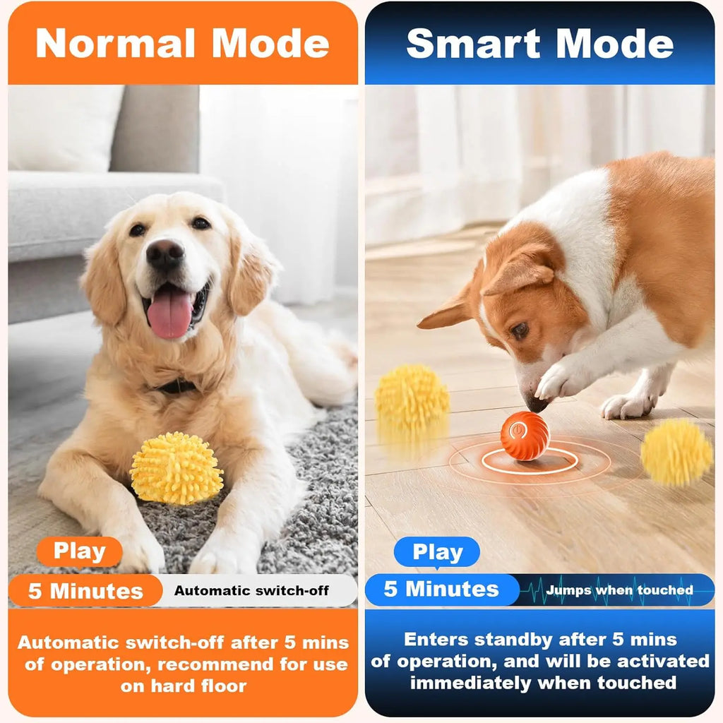 Interactive Dog Toys Moving Ball with Cover Self Rolling Dog Ball for Small/Medium/Large Dogs Automatic Dog Toys Keep Them Busy
