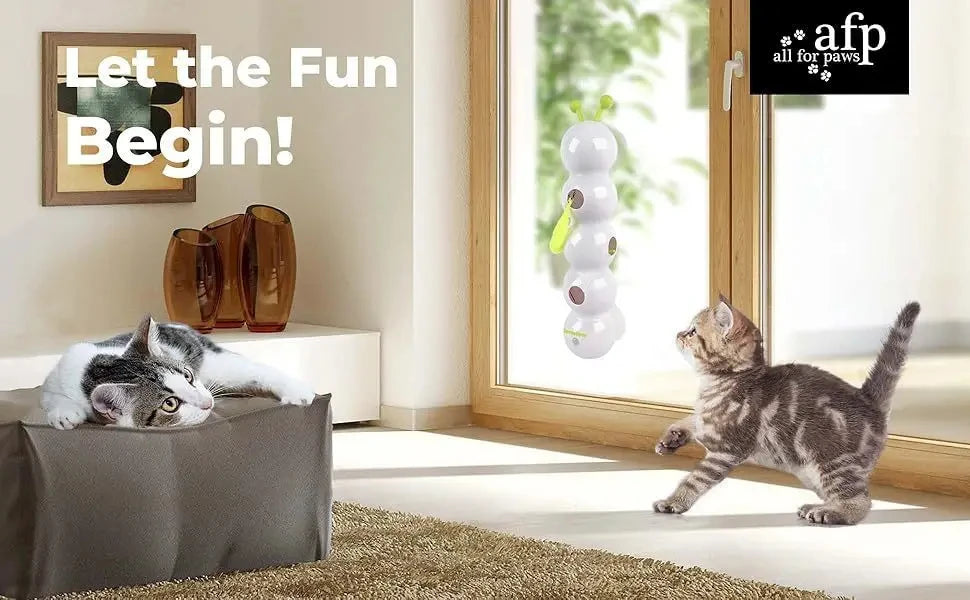 Intelligent Interactive Cat Stick Pro with Replaceable Prey Tail Suitable for Automatic Swing Durability In Multi Cat Households