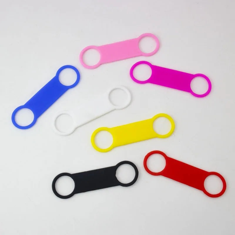 20Pcs Pet Dog Tag Silicone Blank Dog Accessories ID Tag Match With Dog Collar Anti-lost Pet Nameplate Tags Cat Tensile Rubber