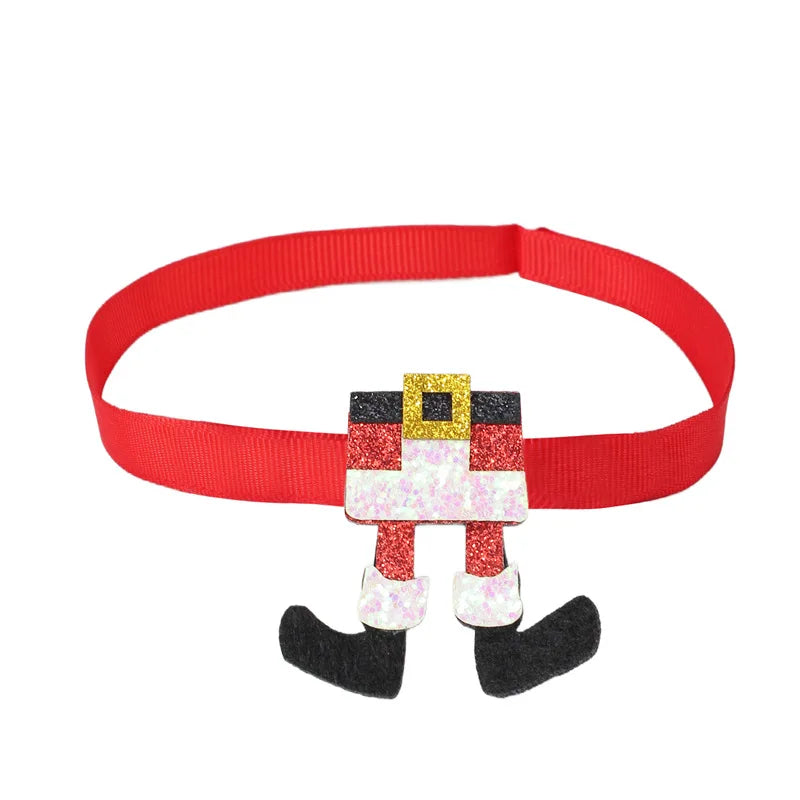 1pc Christmas Pet Bow Tie, Red With Christmas Elements, Mini Cute Tie Suitable For Pet Christmas, Creative Dog Accessories ﻿