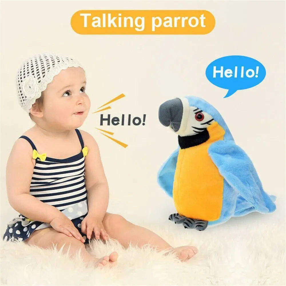 Plush Moves Your Voice Repeat Imitates Voice Gift Parrot Toys Talking Birds Fun Toys