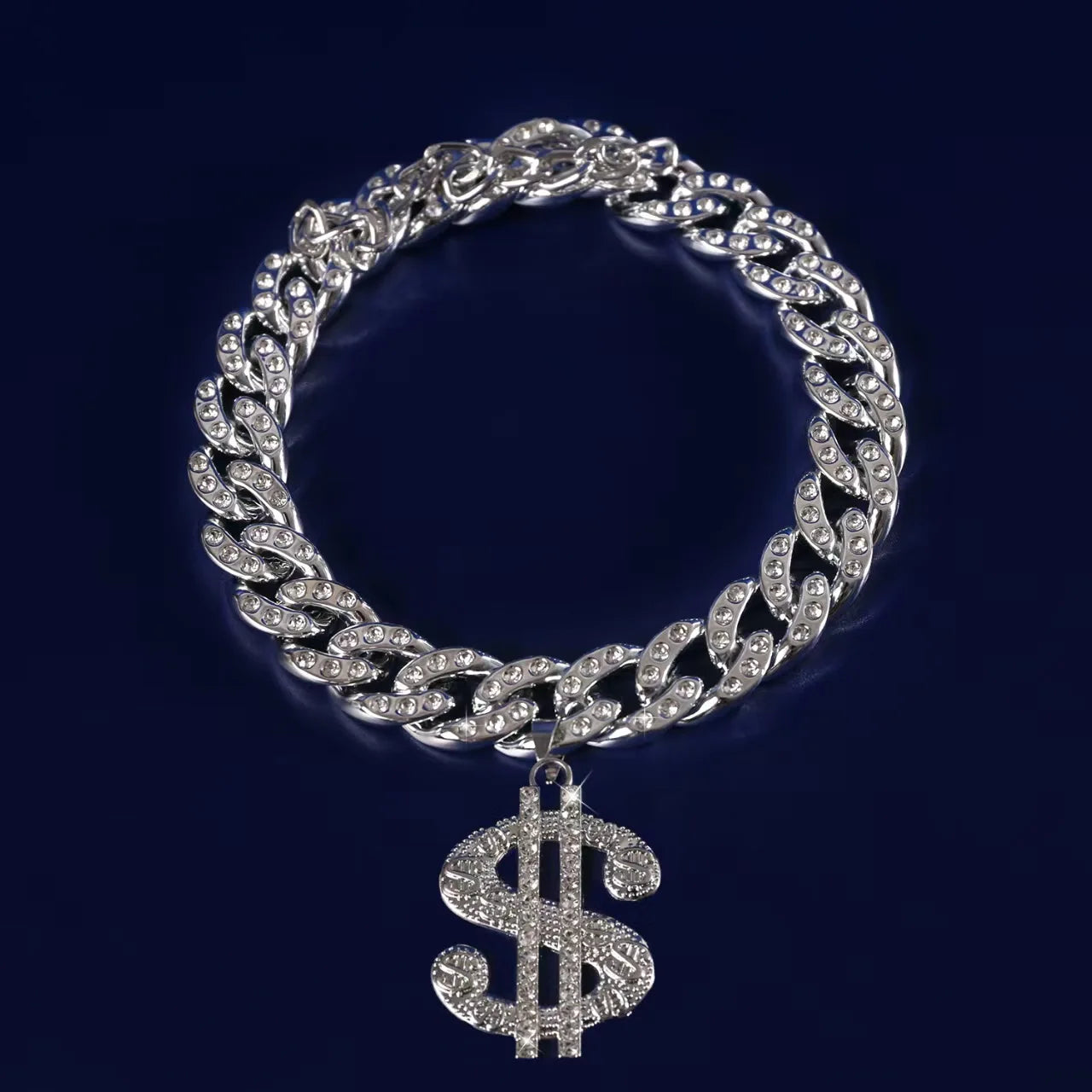 Luxury Fancy Zircon Pendant Dog Accessories for Cat Neck Wear Plastic Pet Necklace Adjustable Cosplay Small Medium Puppy Collar