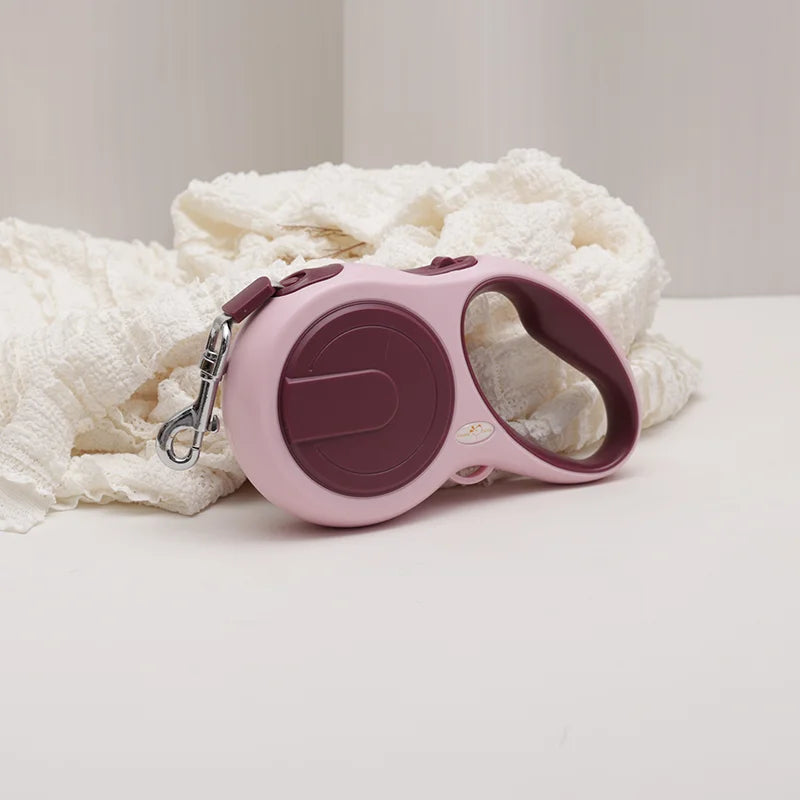 5m Dog Leash Retractable Roulette Collar for Small Medium Dog Accessories Adjustable Durable Walking Hiking Bulldog Rope