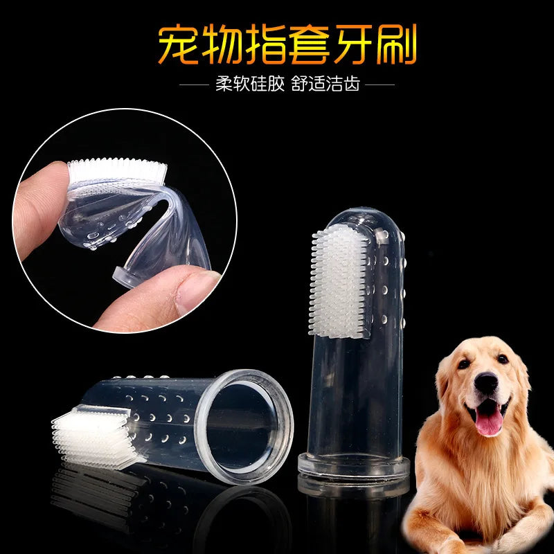 Pet Silicone Finger Cots Toothbrush Cats Dogs Brushing dog accessories Pet Teeth Oral Cleaning Products In Addition Perros