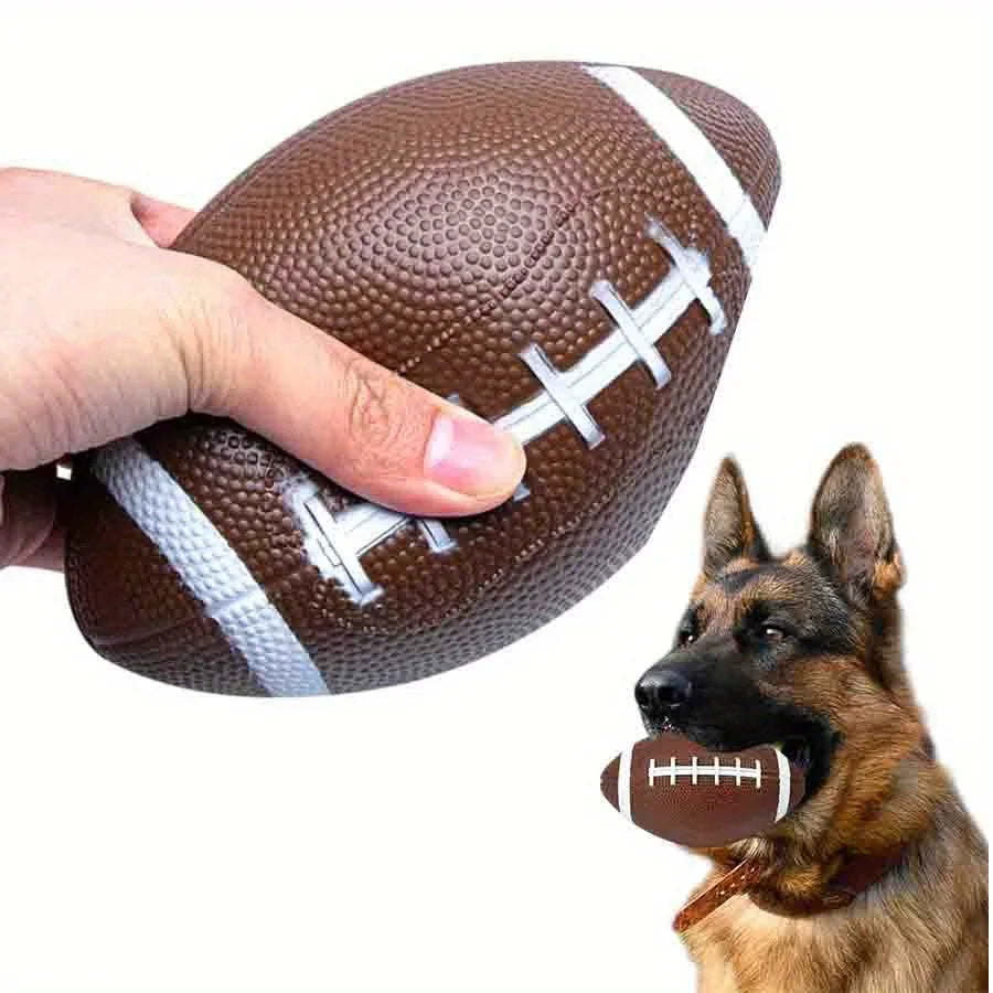 6.7" Inflated Balls for Dogs, Durable Dog Football Toys for Aggressive Chewers, Large Rugby Balls, Floating Dog Toys JXB