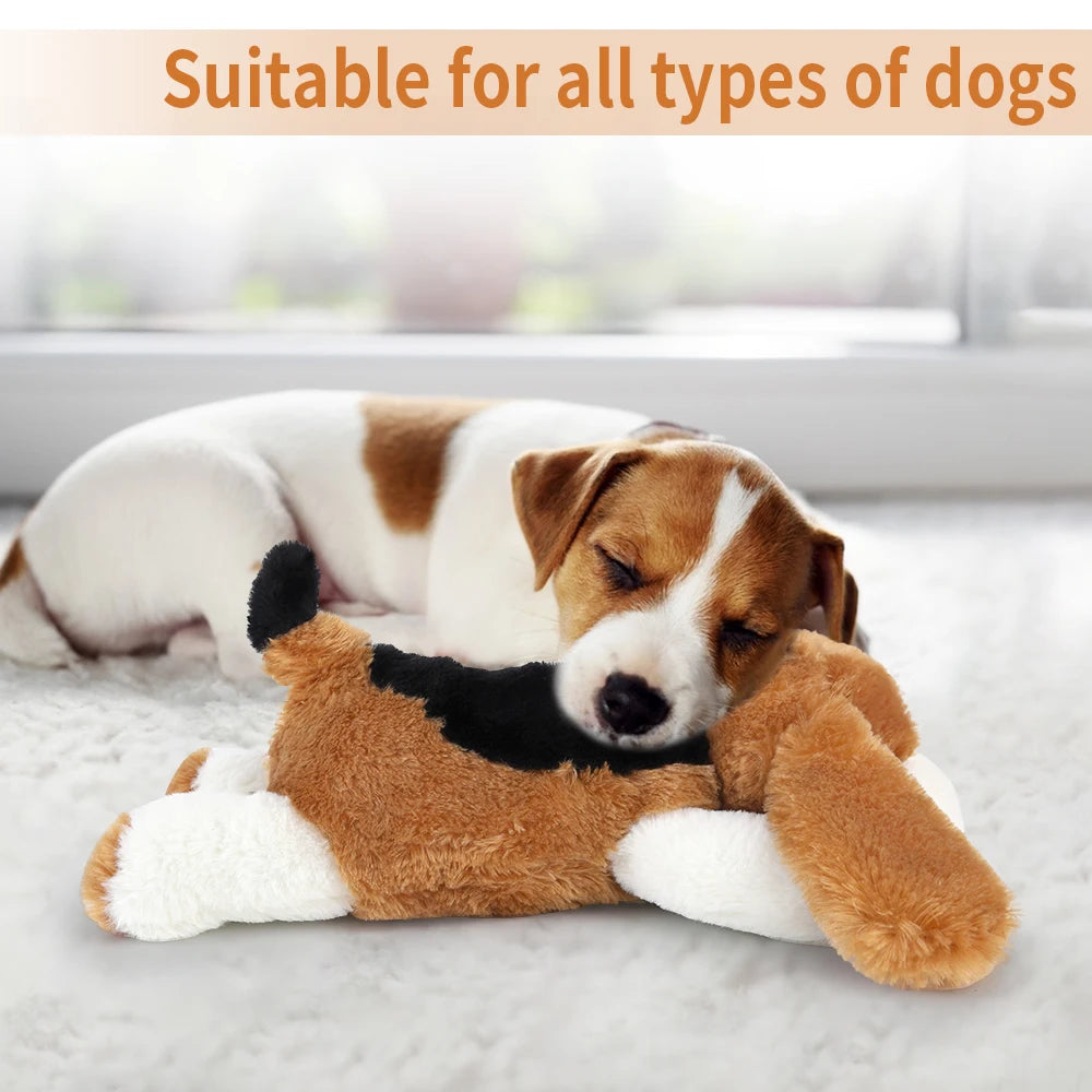 Plush dog toys, Dog Halloween gifts, pet heartbeat soothing toys, dog chew toys, pet calming aids, behavioural training toys