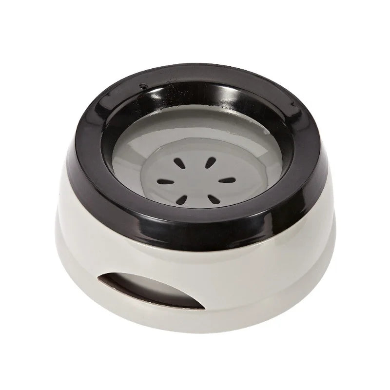 Portable Plastic Pet Dog Bowls Floating Design No Spill Cat Bowl Water Feeder Dry Mouth Dog Accessories