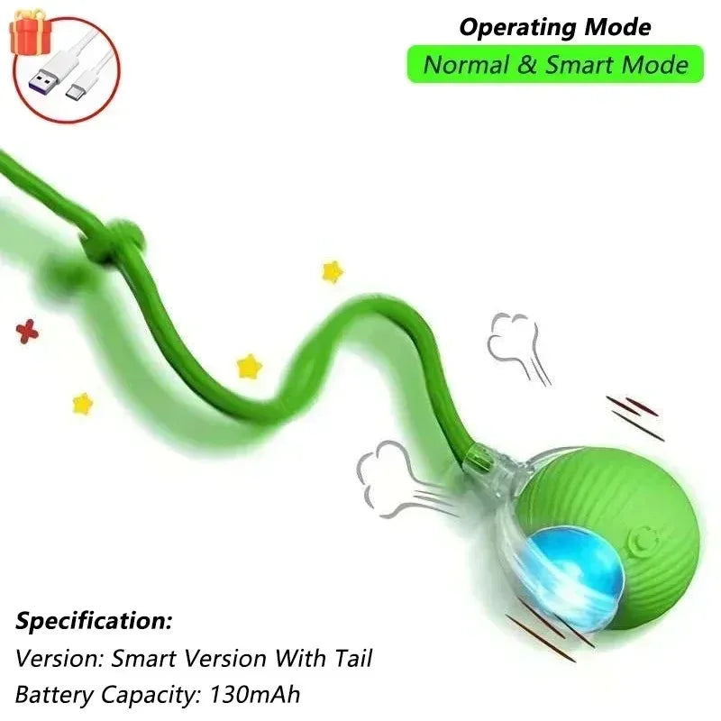 Puppy and kitten interactive ball toys, automatic rolling balls, rechargeable intelligent pet interactive toys, cat and dog toys