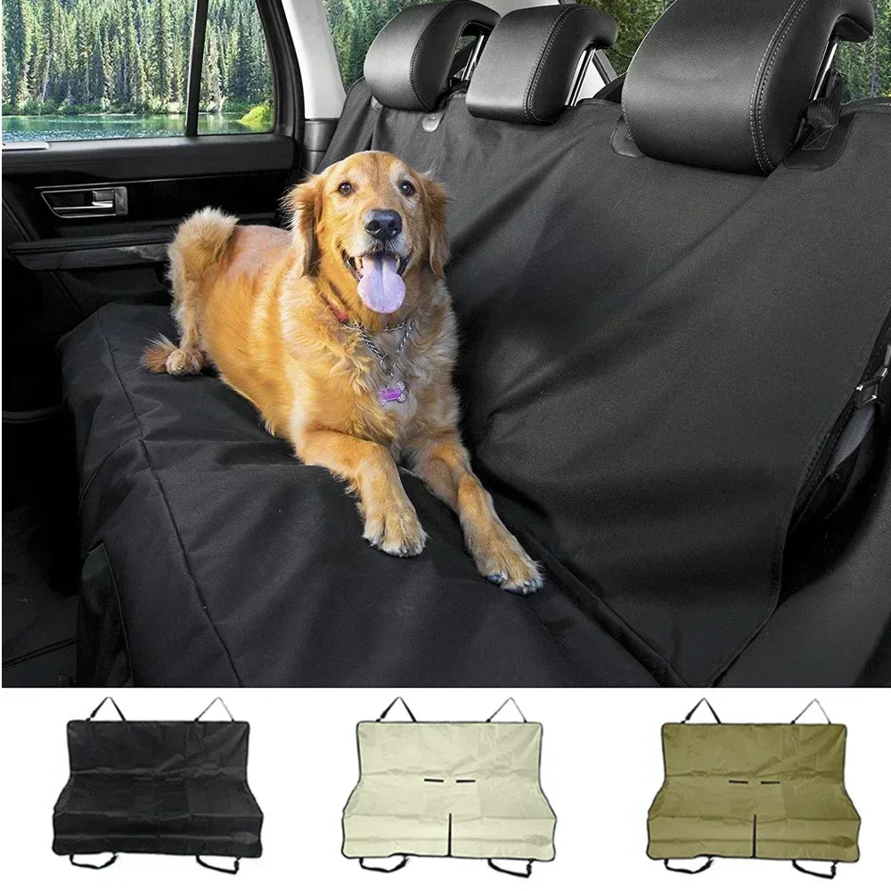 Foldable Dog Car Seat Cover Waterproof Pet Car Rear Back Seat Mat Carriers for Small Medium Large Dogs Travel Dog Accessories