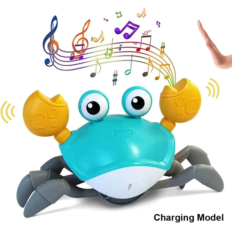 Crawling Crab Toys Light Music Crawling Fun Toys Electric Induction Escape Toy Pets Electronic Interactive Toy for Dogs and Cats