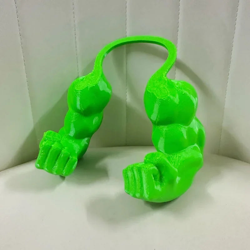 Funny Cat Muscle Arm 3D Printed Invincible Hulk Arm Pet Interactive Neck Hanging Toy Cosplay Costume Props Dog Accessories