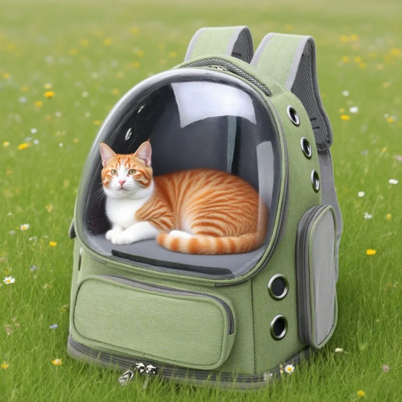 2025 Transparent Pet Carrier Backpack Breathable Cat and Small Dog Bag Outdoor Travel Shoulder Bag Cat Accessories Pet Supplies