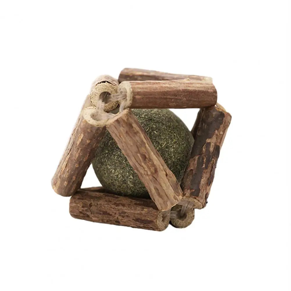 Catnip Silvervine Cat Toys Plaque Tartar Elimination Toys Natural Catnip Silvervine Ball Toy Set for Dental for Indoor for Teeth