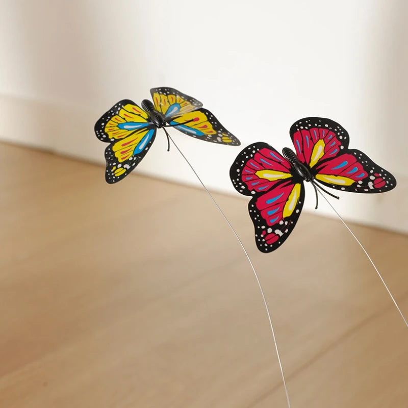 Cat Teaser Toy Interactive Automatic Rolling Ball Cats Toy Butterfly Tail Smart Pet Electric Kitten Toy Cat Accessories