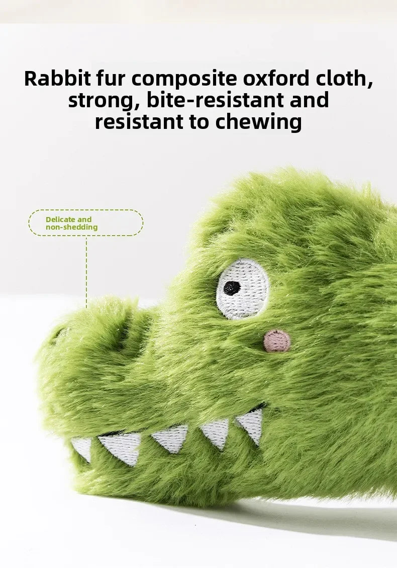 Plush Squeaky Dog Toys Crazy Zoo Plush Sound Toys Human Pet Interactive Tug of War Knot Bite-resistant Pet Toys Outdoor Funny