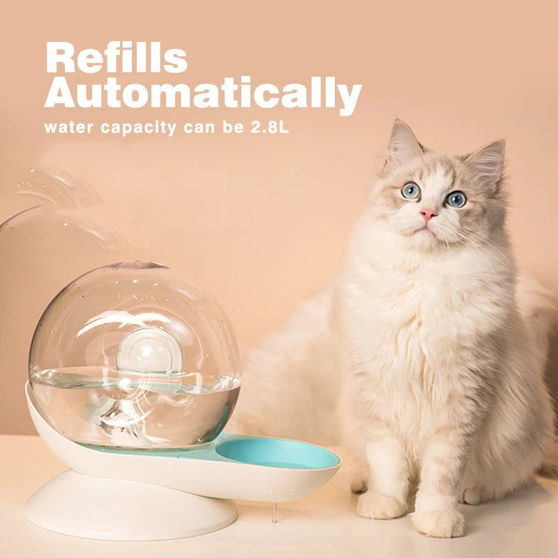 2.8L Cat Puppy Water Fountain Snails Automatic Drinker For Cats Pets Water Dispenser Filter Large Drinking Bowl Cat Accessories