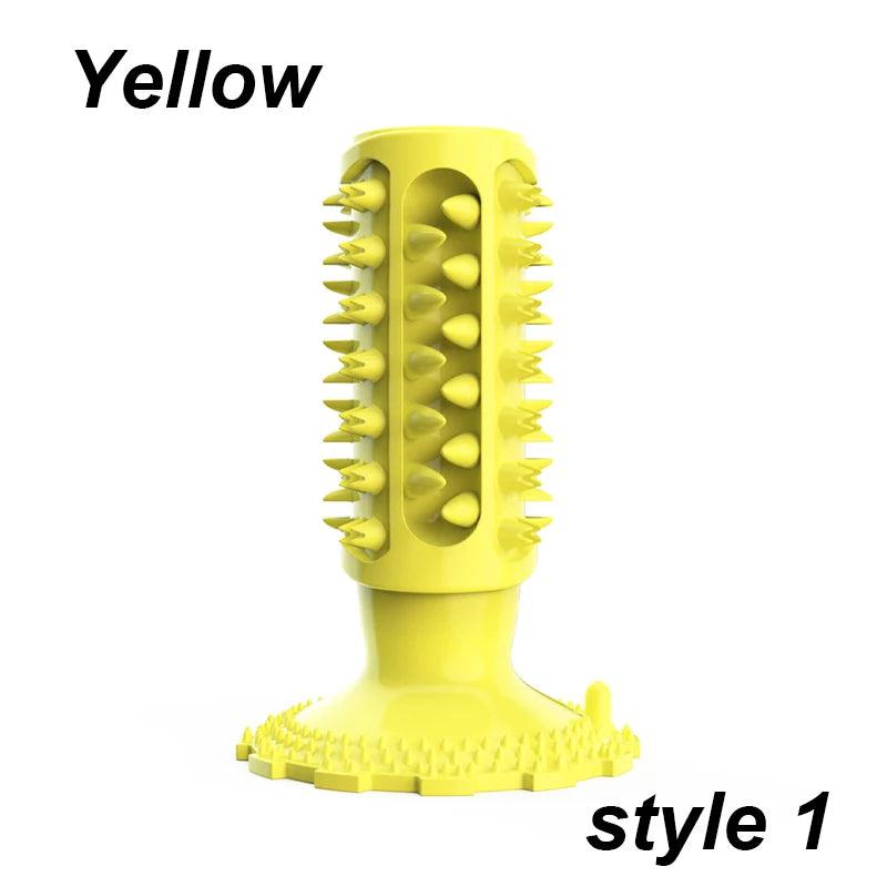 Rubber Dog Chew Toy Teeth Cleaning Pet Toothbrush Chewing Stick Toys for Dog Chew Toy Elasticity Soft Pet Tooth Cleaning