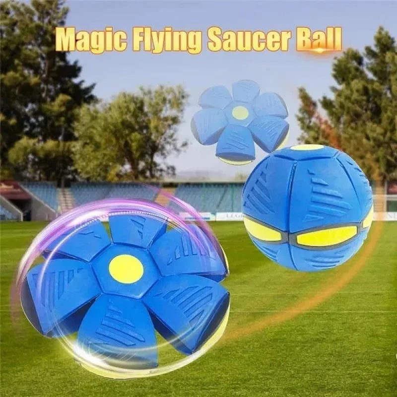 Pet Toys Interactive UFO Ball Dog Toys Magic Funny Pet Toys UFO Outdoor Training Toys Dog Accessories Step on Deformable Ball