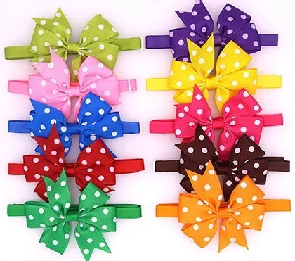 20pcs Halloween Dog Accessories Pet Cat Dog Bowtie Cute Pet Dog Party Holiday Grooming Products Christmas Bow Tie for Dogs