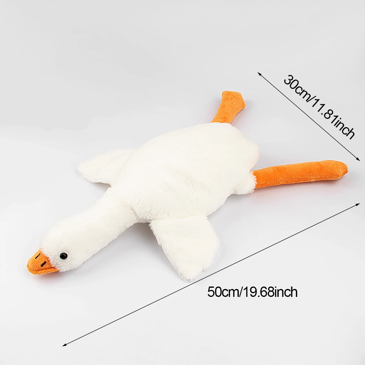 Large Plush White Duck Dog Toys Realistic Goose Design Dolls Suitable for Dogs Chew and Play Best Pet Supplies